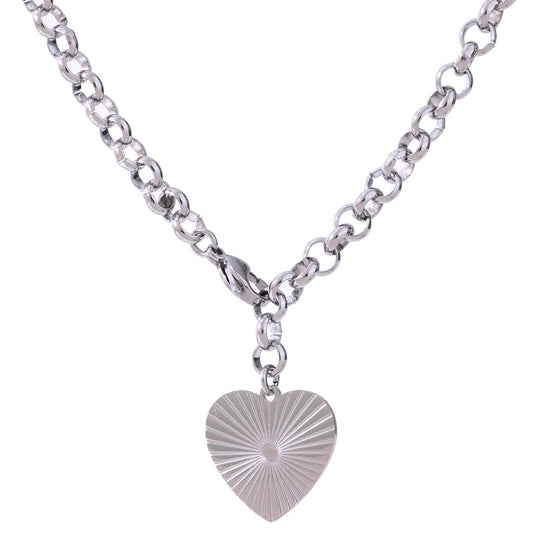 Silver True Heart Necklace