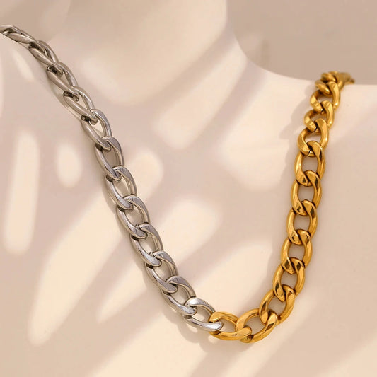 Mix Metal Chain Necklace