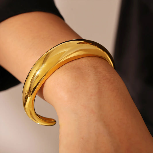18k PVD Gold-Plated Cassidy Open Cuff