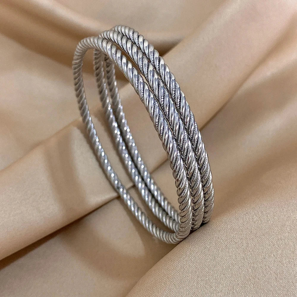 Twisted Rope Bangles Slavena
