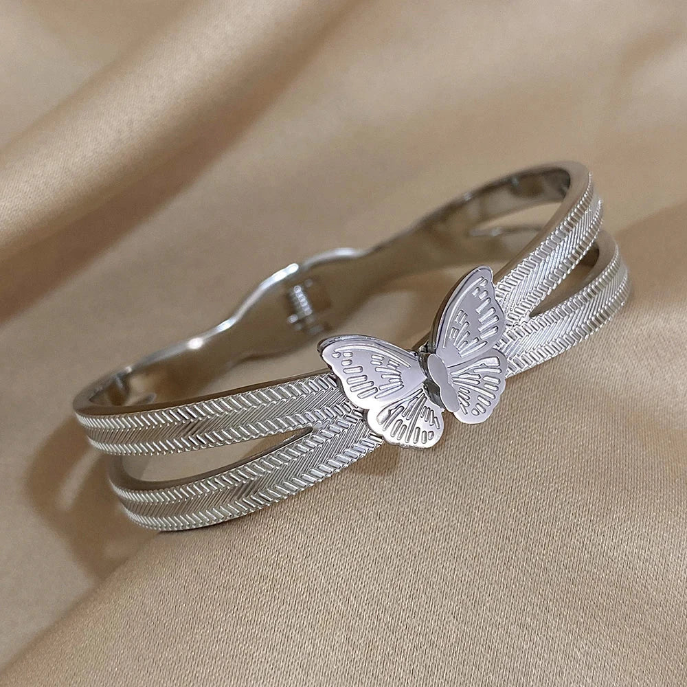 Jade Butterfly Bangle Slavena