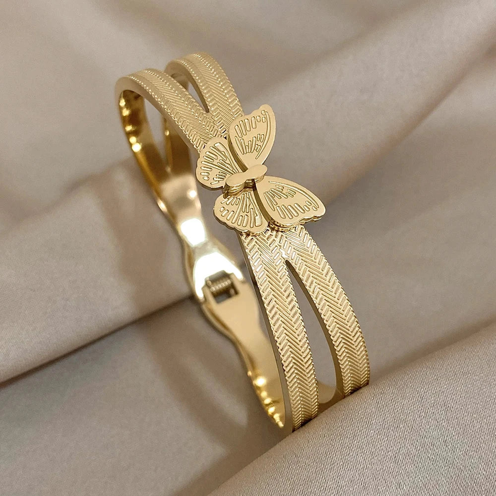 Jade Butterfly Bangle Slavena