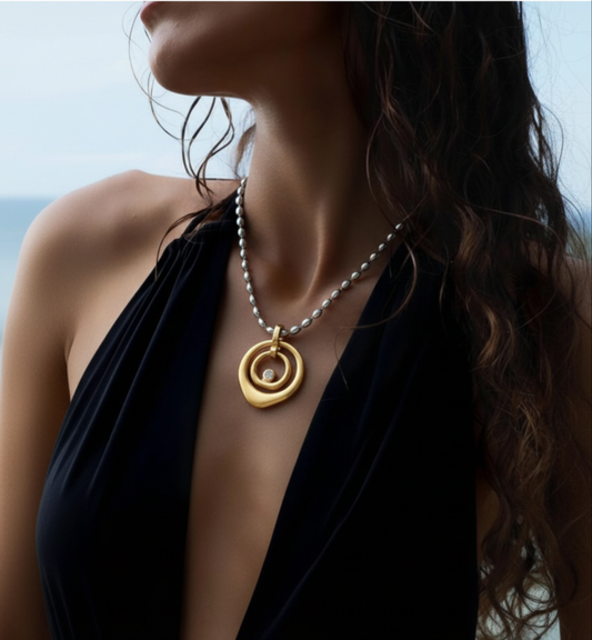 Instantly achieve 'It Girl' status. Our bold Mixed Metal Beaded Double necklace is Tarnish-Free, Water-Resistant, and Hypoallergenic. Everyday style that never quits.