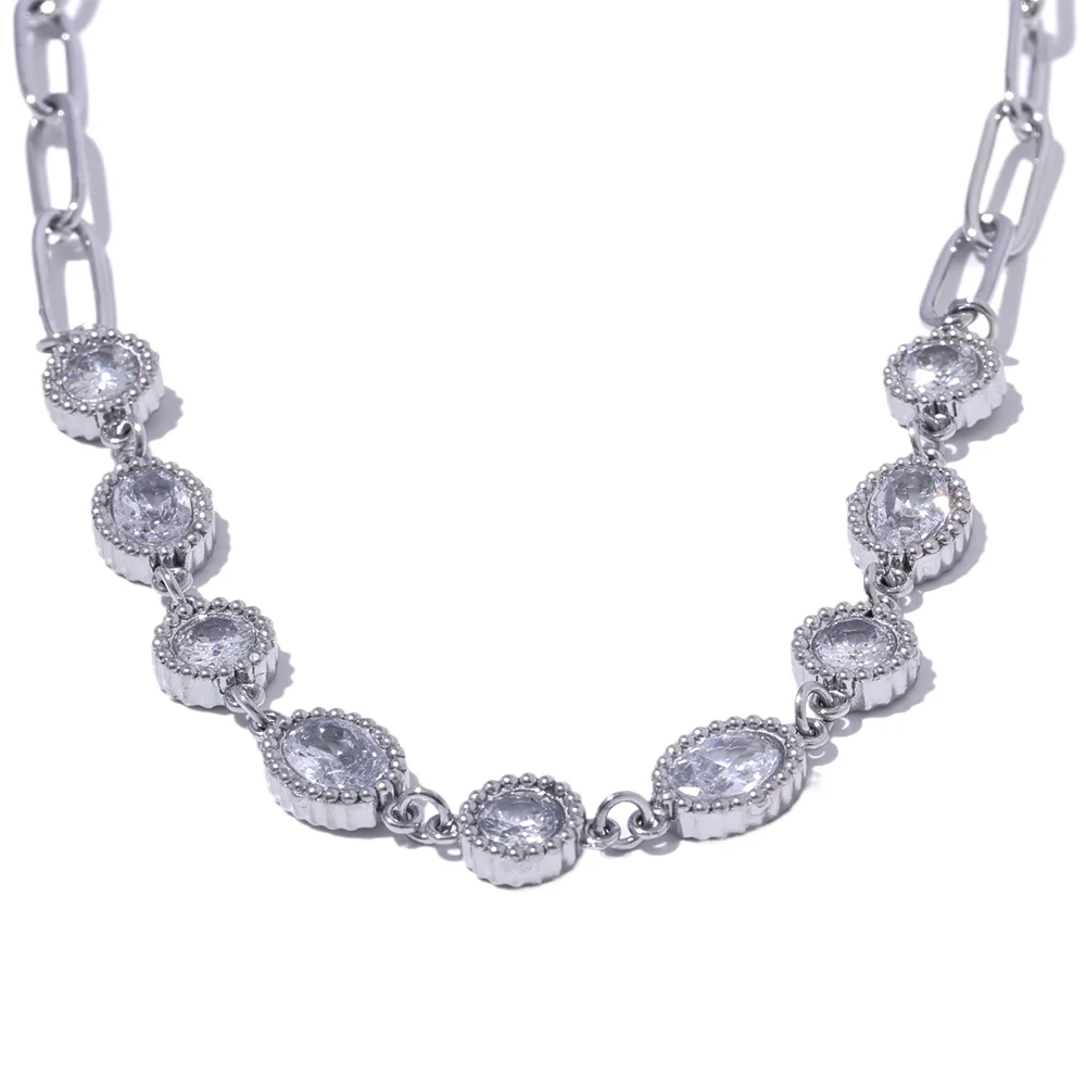 Silver Cubic Zirconia Necklace