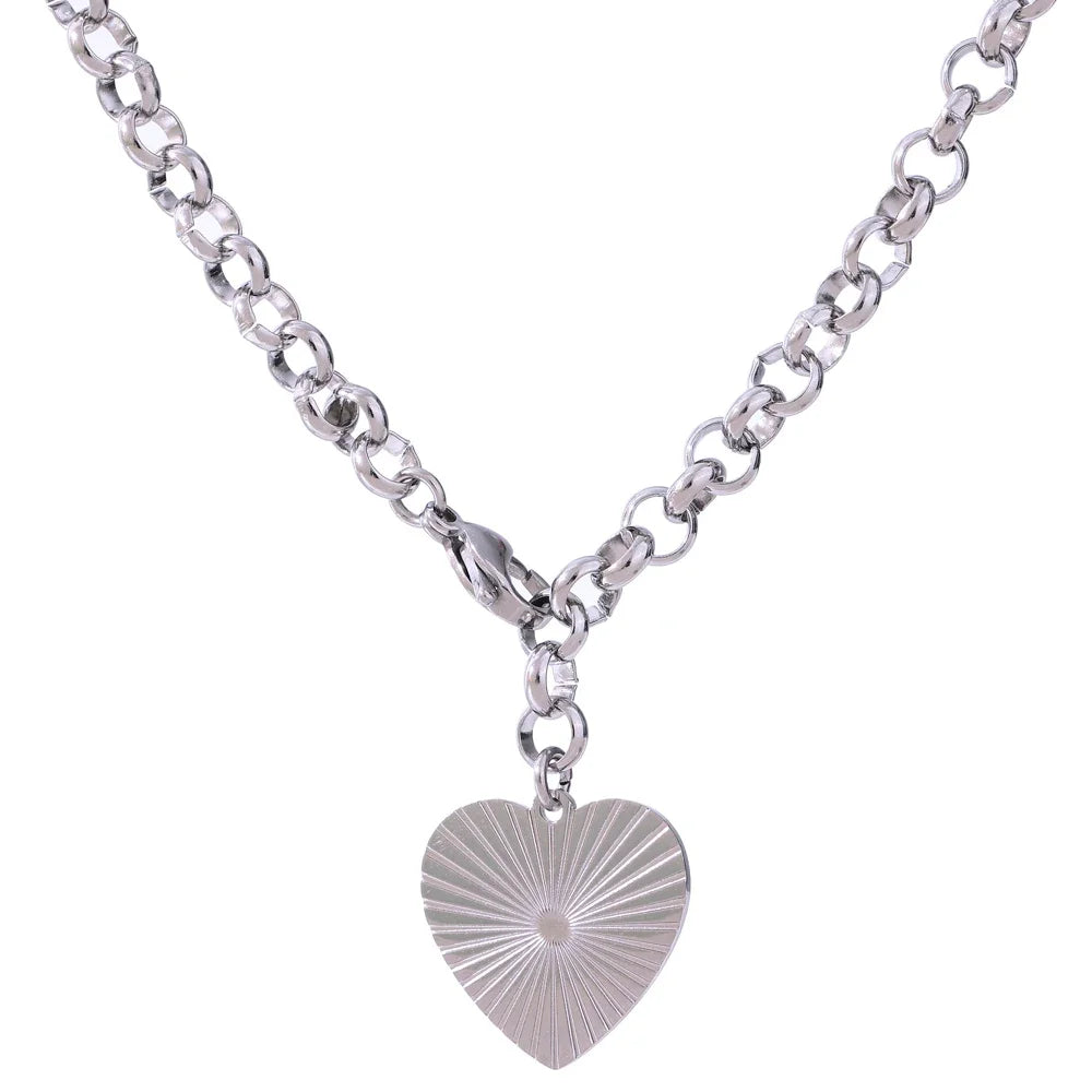 Silver True Heart Necklace