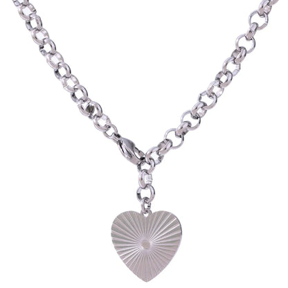 Silver True Heart Necklace