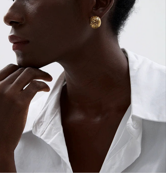 Lillian Hollow Earrings Yhpup