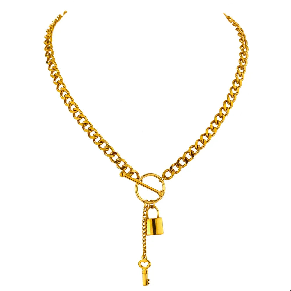 Gold Lock Chain