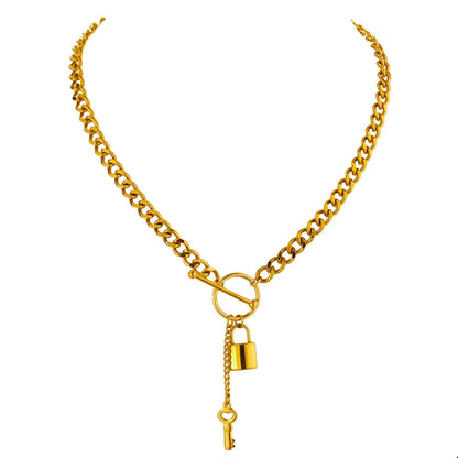 Gold Lock Chain