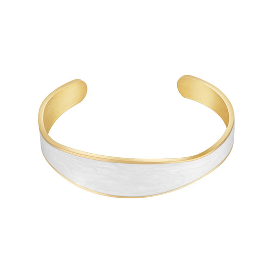 White Cuff Bangle