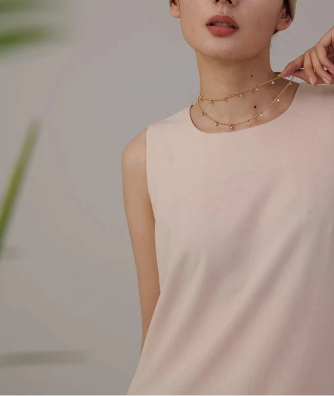 Ghislaine CZ Necklace Yhpup