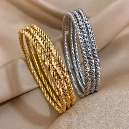 Twisted Rope Bangles Slavena