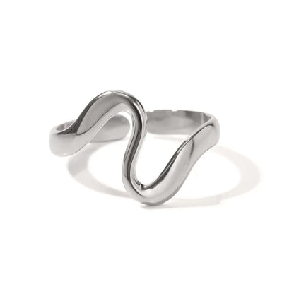 Minimalist Irregular Curve Ring Youthway