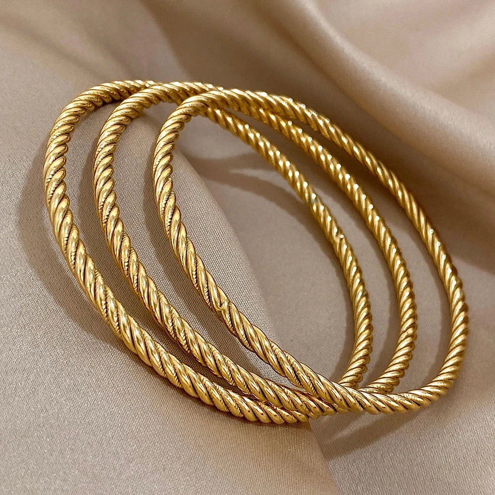 Twisted Rope Bangles Slavena