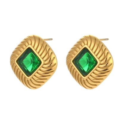 Mini Zircon Stone Stud Earrings E.B.belle