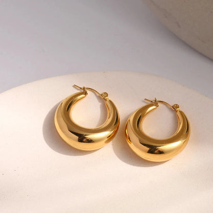 Emma Chunky Hoop Earrings wild and free