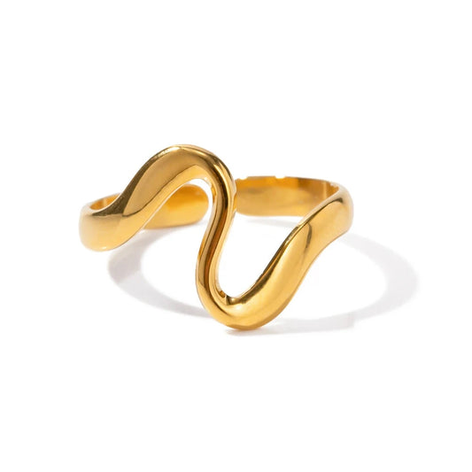 Minimalist Irregular Curve Ring Youthway