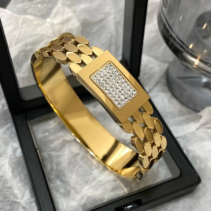 Rhinestone Belt Cuff Slavena