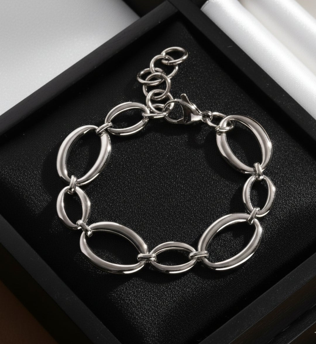 Fashion jewelry silver bracelet