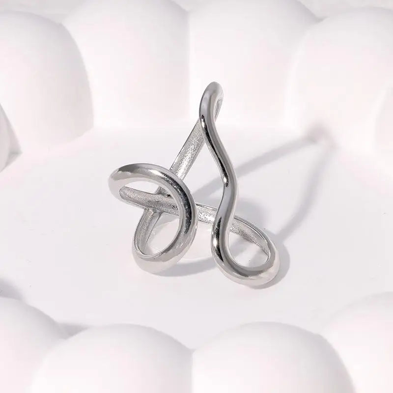 Silver Abstract Ring