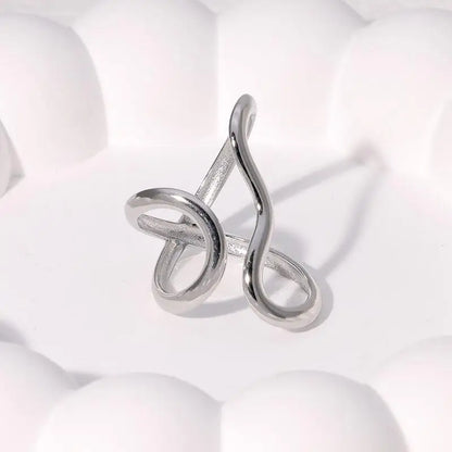 Silver Abstract Ring