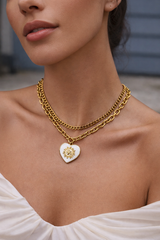 Sun Heart Necklace